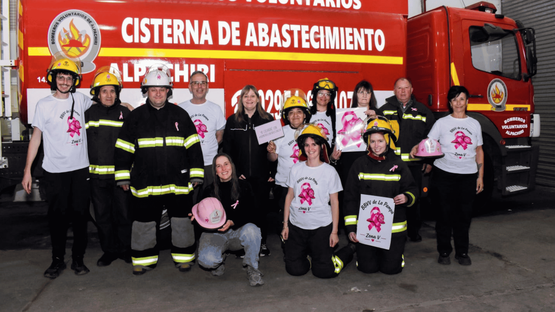 Bomberos Contra el Cáncer: Asociaciones de todo el país se sumaron a Octubre Rosa